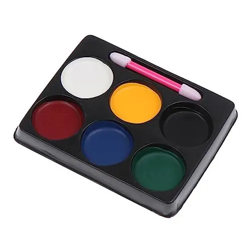 Produktbild: SHINEOFI 6 Requisiten Cosplay-gesichtsfarbe Gesicht Kosmetisches Cosplay Halloween-gesichtsfarbe Gesichtsfarben Gesichts-kits Malen Das Gesicht Halloween-make-up Decklack Kind Bilden