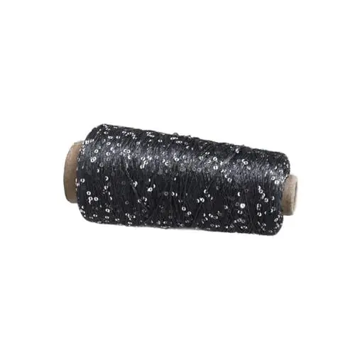 Produktbild: SHINEOFI Glitzergarnknäuel Bastelset aus Garn strickgarn wolle Stränge Garn pailletten sequin Häkelgarn Baumwollgarn zum Stricken Baumwollgarn zum Häkeln Weben dünne Linie