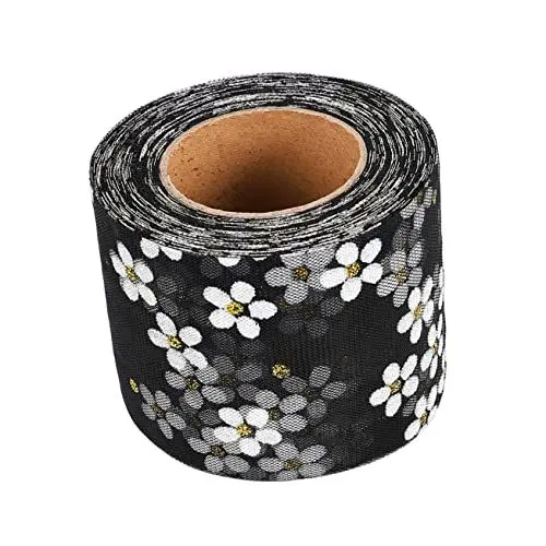 Produktbild: SHINEOFI Spulen aus Organza-Tüll Hochzeitsdekoration Hochzeitsgeschenk breit Chiffon Schleife Gazeband selber machen Gazeband für Kopfschmuck Kleine Pflaumenblüte Kranz Blütenkopf schmücken