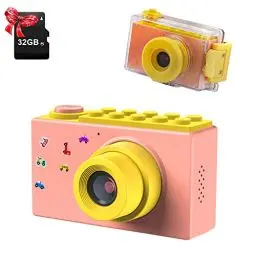 Produktbild: ShinePick Kinder Kamera, Kinderkamera wasserdichte mit TF-Karte 32GB, 2