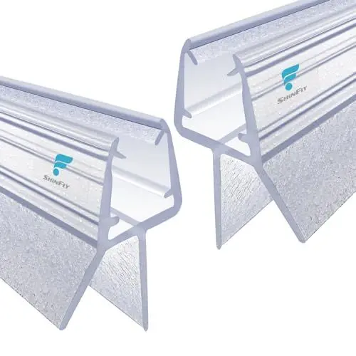 Produktbild: shinfly Duschtürdichtung Unten, Dichtung Dusche Glastür für 6-8mm, Duschlippe-100% Wasserdicht, Duschkabinen Dichtungen, Gerade PVC-Ersatzdichtung für Duschtüren（2 x 80cm）
