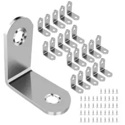 Produktbild: shinfly Winkelverbinder, 20 Stück 30 x 30 mm, Winkel Metall 90 Grad mit 45 Stück Schrauben, Edelstahl MetallWinkel L Klammern , für Möbel, Stuhl, Tisch, Fenster, Winkel Bracket