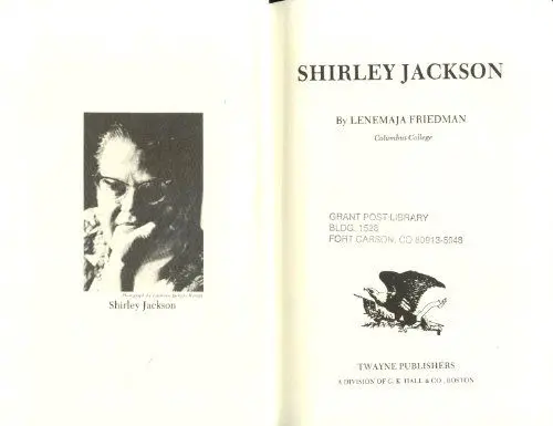 Produktbild: Shirley Jackson (Twayne's United States Authors Series ·· Tusas 253, Band 253)