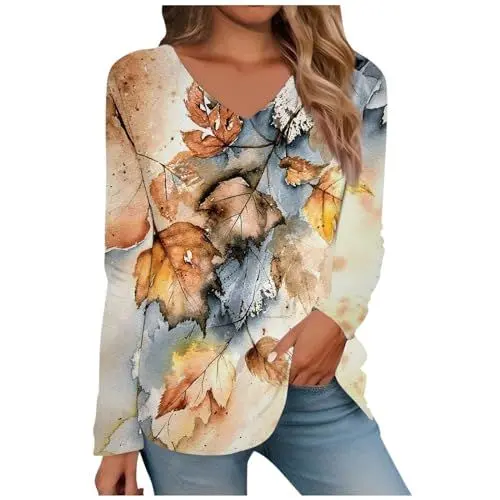 Produktbild: Shirts & Blusen Damen Tops Blusenshirt Tops Damen Damen Plus Größe Blusen Langarm T Shirts Für Damen T Shirt Kompressions Shirts Baseball Shirt Damen Tops Für Damen Sexy Casual