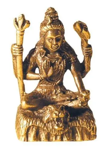 Produktbild: Shiva sitzend Messing 3cm