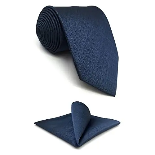 Produktbild: Shlax&Wing Geschäftsanzug Krawatte Herren Solid Blau Classic Extra Lang XL