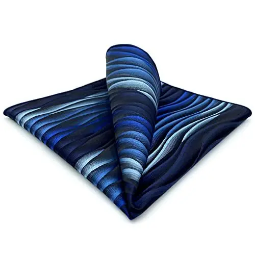 Produktbild: Shlax&Wing Klassisch Herren Geschäftsanzug Seide Krawatte Blau Geometrisch Extra lang