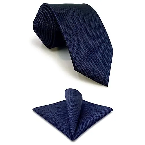 Produktbild: Shlax&Wing Mehrfarbigs Einfarbig Blau Navy Seide Krawatte for Männer Seide Navy