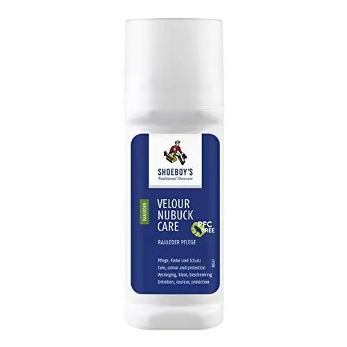 Produktbild: Shoeboy´s Velour Nubuck Care 75 ml zur Pflege, Farbaktivierung und Schutz für Velours-, Nubuk- und Wildleder in der Farbe blau