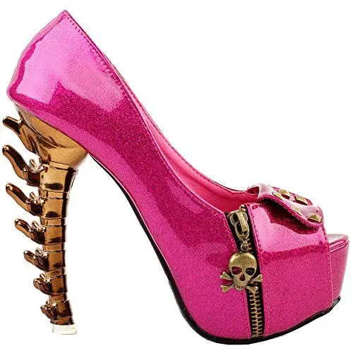 Produktbild: SHOW STORY Hot Pink Dinosaur Bone Rough Open Toe 5