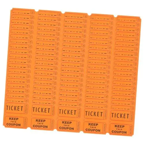 Produktbild: SHOWERORO 100stücke Papptombola Lose Veranstaltungstickets Etiketten Lose Mehrfachverwendung