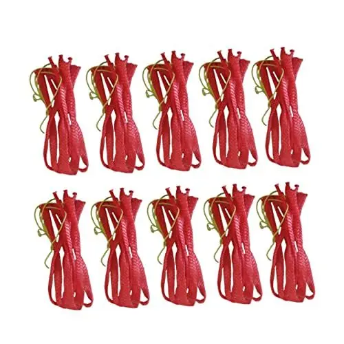 Produktbild: SHOWERORO 60 Cm Rot Mesh Tasche 100pcs Wassermelone Lagerung Einkaufen Lagerung Handtasche Outdoor Mesh Weben Starke Robuste