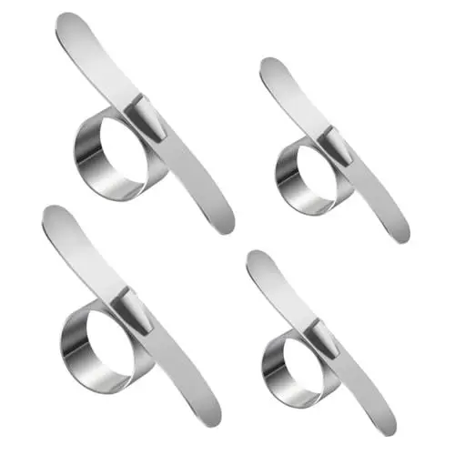 Produktbild: SHOWERORO Obstschäler-Set Aus Edelstahl 1 Set Mit 4 Rostfreien Schälern Zum Zitronen- Und Schälen