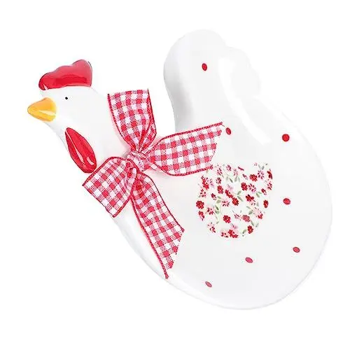 Produktbild: SHOWERORO Cartoon Hahn Salatteller 1pc Dessertteller Snack Servierteller Eleganter Lebensmittelbehälter Praktisches Küchengeschirr