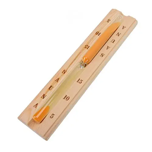 Produktbild: SHOWERORO Edler Sauna Timer Aus Holz Sanduhr 15 Min Saunatimer Zeitschaltuhr