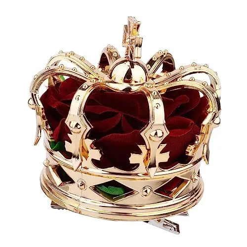 Produktbild: SHOWERORO 1stück Dreidimensionale Goldene Krone Haarspange Für Halloween Party Queen Headdress Festliche Haaraccessoires Geeignet Für Frauen Und Mädchen Dekorativ Für Kostüme Und Anlässe
