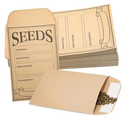 Produktbild: SHOWERORO 200 Stück Papier-samenpaket-umschläge Mit Selbstklebenden Klappen Von Envelopes Für Post Und Verpackung