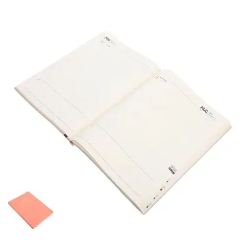 Produktbild: SHOWERORO 2025 Pläne Bürokalender Agenda Notizbuch bürobedarf Taschenkalender Monatsplaner Agenda-Planungsnotizbuch Jahresplaner wöchentlich tägliches notizbuch Terminplaner Papier Rosa
