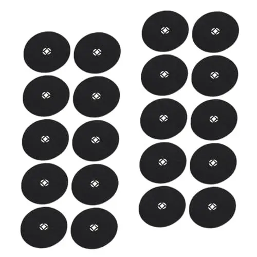Produktbild: SHOWERORO 20St Teeuntersetzer aus Filz Untersetzer aus Filzstoff Getränkeuntersetzer Bierdeckel Coasters for Glasses untersetzer hitzebeständig runde filzuntersetzer Wärmedämmmatte Black