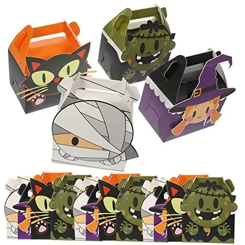 Produktbild: SHOWERORO Mumien-süßigkeitenboxen 4er-pack Halloween-leckerli-boxen Dekorative Tragbare Süßigkeitenbehälter Für Halloween-partys