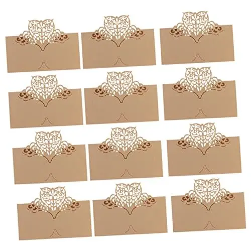 Produktbild: SHOWERORO Sitzordnungskarten – 25 Stück Hochzeitstischkarten Namenskarten Aus Papier Für Veranstaltungen