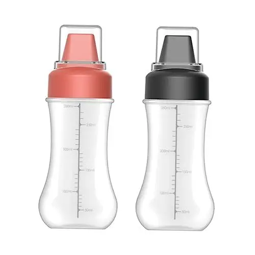 Produktbild: SHOWERORO Easy Squeeze Saucenflaschen 350 ml Gewürzflaschen-Set mit zur Ketchup-Aufbewahrung