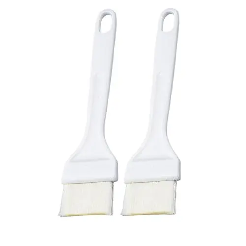 Produktbild: SHOWERORO 2 Stück Backpinsel Grillwerkzeug Kuchen- Öl- Und Soßenpinsel Hitzebeständiger Griff Fusselfreie Borsten Für Einfache Reinigung