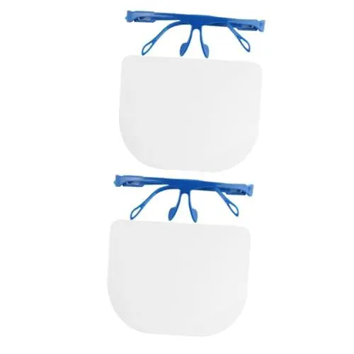 Produktbild: SHOWERORO 2stücke Küchen-schutzmaske Für Öl Und Spritzschutz Anti-Fog Und Klar Für Männer Und Frauen Mit Abnehmbaren Linsen Zufällige Farbe Beim Kochen
