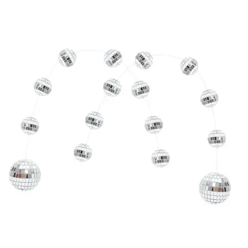 Produktbild: SHOWERORO Hängende Discospiegelkugel Mit 2 Schnüren Für Partydeko Weihnachtsdekoration Glas-discokugel Reflektierende Ornamente Zum Aufhängen Bar Oder Fenster