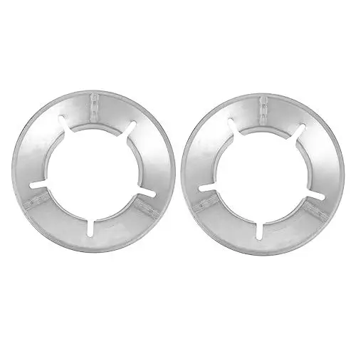 Produktbild: SHOWERORO 2 Stücke Winddicht Wok Gasherd Induktion Kochfeld Protektoren Wärme Diffusor Gas Herd Gusseisen Wok Rack