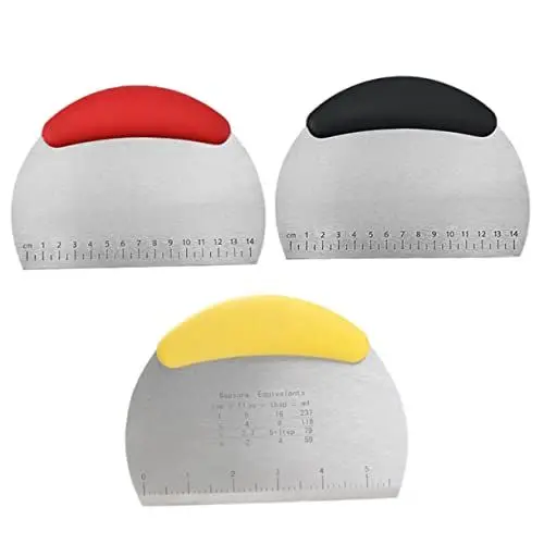 Produktbild: SHOWERORO Edelstahlschaber 3er-set Zum Backen Von Abschnitten Ergonomisches Design