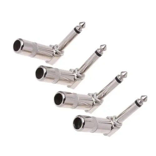 Produktbild: SHOWERORO 4 Stücke Mono Gitarre Rechten Mono Gitarre Zink Legierung Gitarre Material Minimal Signal Verlust Sound