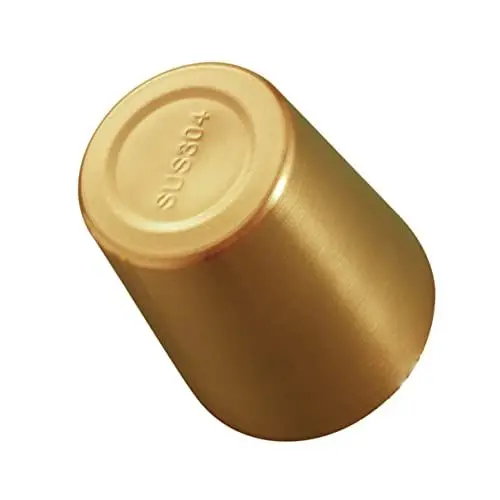 Produktbild: SHOWERORO 4 Stück Becher Aus Edelstahl Unzerbrechlicher Wein Schussspender Schnapsgläser Lustig Stahlbecher Kaffeetassen Für Erwachsene Kaffeebecher Heiße Kaffeetasse Golden Rostfreier Stahl
