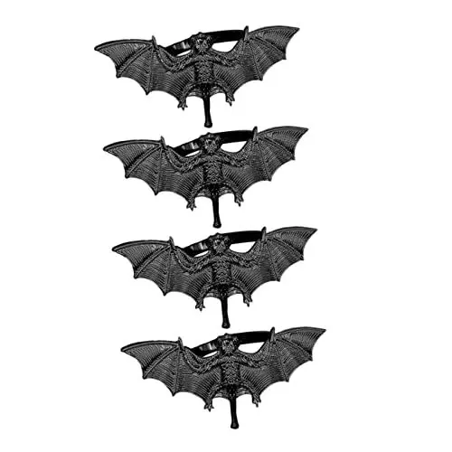 Produktbild: SHOWERORO Dekorative Fledermaus-Serviettenringe in Schwarz Fledermaus-Serviettenhalter für EIN gruseliges Halloween-Dinner