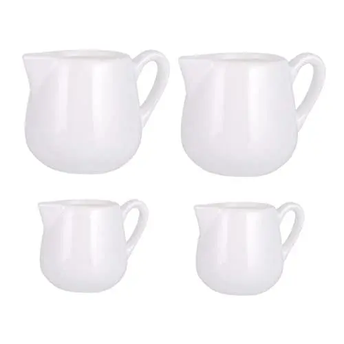 Produktbild: SHOWERORO Handheld-keramik-saucentasse Kaffeekrug Für Sirupspender Weiß 4er-pack Für Hotelbar
