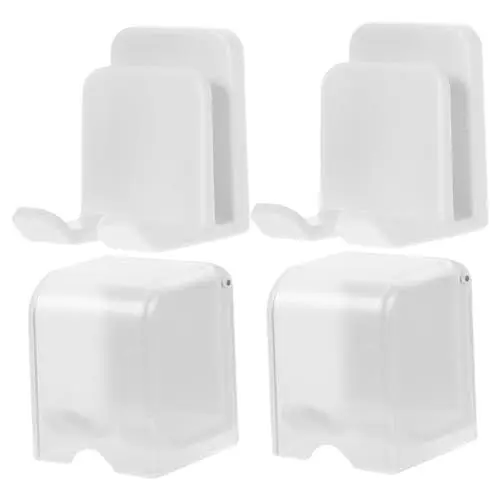 Produktbild: SHOWERORO Zahnbürstenhalter Für Badezimmer Zur Wandmontage 4-teilig Bürsten-Organizer Robustes Abs Platzsparend Installieren