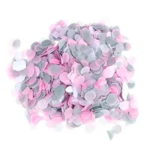 Produktbild: Ciieeo Hochzeitsdeko 2 5 Cm Runde Papierschnitte Für Partyatmosphäre 5000er-set Mix Grau