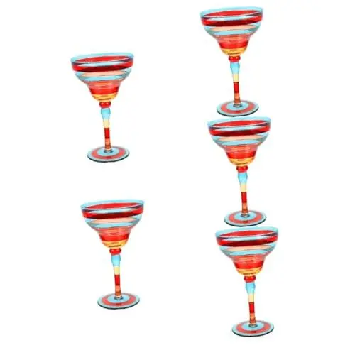 Produktbild: SHOWERORO 5St Weinglas Weißweingläser handbemalte Glaswaren von Künstlern Kaffeebecher dekorative Cocktailgläser hochzeitsparty hochzeitsdekoration dekoratives Cocktailglas Margarita-Gläser