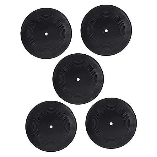 Produktbild: SHOWERORO 5 Stück Schallplatten-wanddekoration Gefälschte Schallplatten Home-bar-