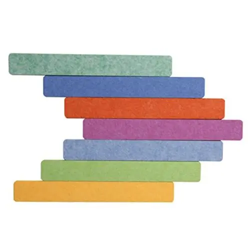 Produktbild: SHOWERORO Memoboard 7-teilig Filz-pinnwand-leistenstreifen Home-office-zubehör Einfach Zu Installierende Pinnwandleiste Für Notizen Fotos