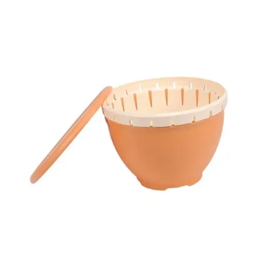 Produktbild: SHOWERORO Küchen-gemüsewaschkorb Großer Abflusskorb Sieb Obst- Und Gemüsereinigungskorb Orange
