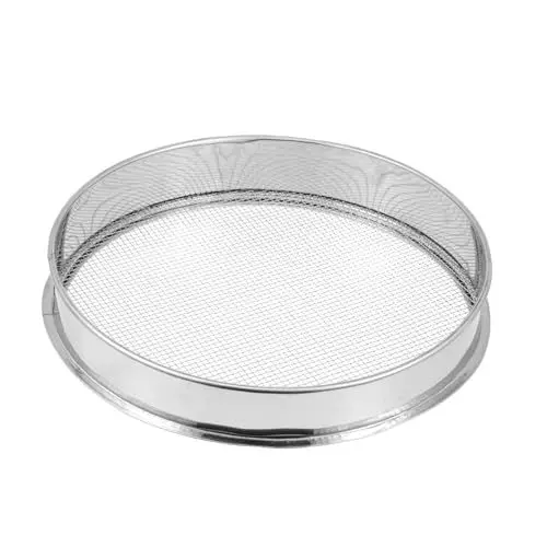 Produktbild: SHOWERORO Bildschirm Netzsieb Teesiebe manuelles Bohnensieb Frittieröl Sieb Backsieb haushaltssieb sieve werkzeug tragbares Bohnensieb hausgemachtes Bohnensieb Rostfreier Stahl Silver
