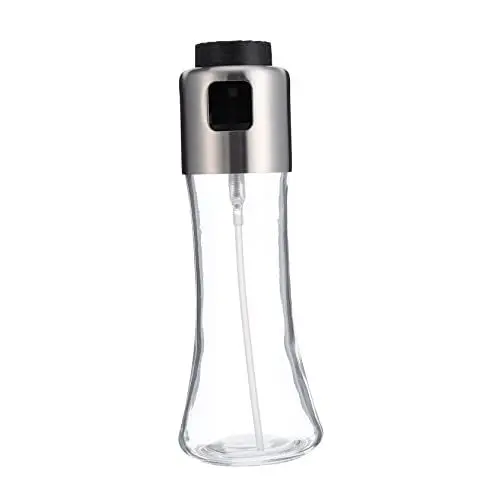 Produktbild: SHOWERORO Lecythus Speiseölspender nachfüllbare Ölschorle Olivenöl-Sprühflasche Pressölbehälter Ölsprühtopf ölsprayer oil dispenser oil pot praktische Ölflasche Grillzubehör Rostfreier Stahl
