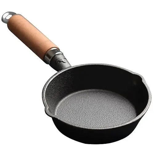 Produktbild: SHOWERORO Bratpfanne Eierbratpfanne Praktische Antihaft Bratpfanne Tragbare Küchenpfanne Antihaft Frühstückspfanne Mehrzweck Kochpfanne Pfanne Kleine Küchengerät