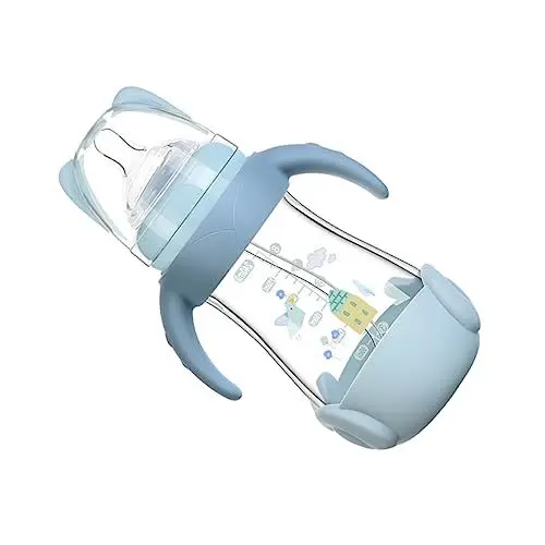 Produktbild: SHOWERORO Nuckelflasche Milchflasche Flaschen Für Babys Säuglingsflaschen Neugeborene Flaschen Babyflaschen Flaschen Für Kleinkinder Glas Sky-blue