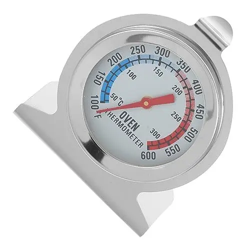 Produktbild: SHOWERORO Ofenthermometer Temperaturanzeige Für Pizza Genaues Fieberthermometer Pizzaofen-temperaturanzeige Temperaturmessung Beim Kochen Lebensmittel Temperatur Tester Rostfreier Stahl