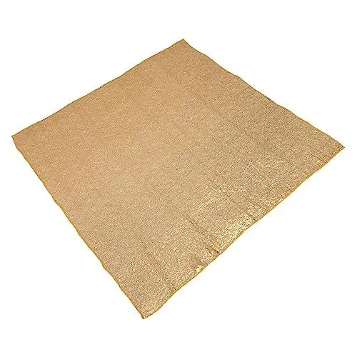 Produktbild: SHOWERORO Tischläufer Mit Goldenen Pailletten Dekorative Tischdecke Für Hochzeiten Partys Und Bankette 130 X 130 cm