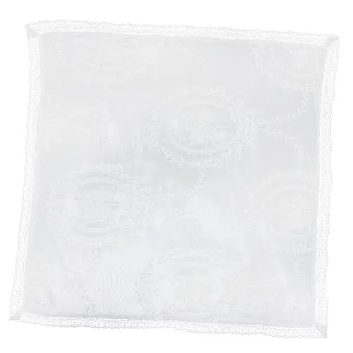 Produktbild: SHOWERORO Spitze Tischdecke Weiße Tischdecke Häkeltischdecken Mit Floraler Spitze Tischdeko Für Die Brautdusche Abdeckung Für Picknicktische Esstisch Abdeckung Tortenspitze Bankett Klassisch