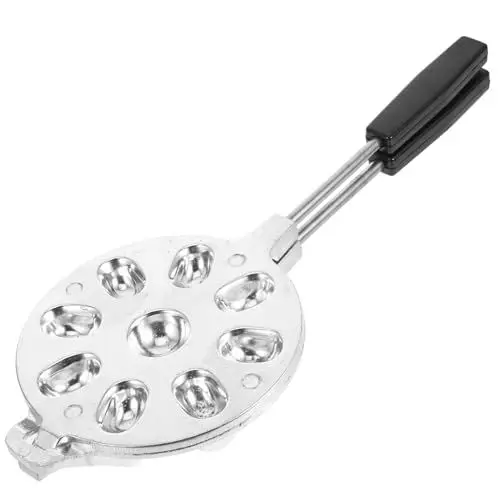 Produktbild: SHOWERORO Walnuss-keksmaschine – Kekse Mit 9 Schlitzen – Kekswerkzeug Aus Metall – Einfach Zu Bedienen Und Zu Reinigen