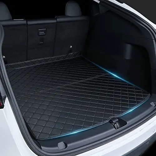 Produktbild: ShowEv für Tesla Model Y Kofferraummatten Frachtmatten wasserdichte rutschfeste Schutzfrachtmatte Oxford Leichtes Material Duty Geruchsneutral für Tesla Model Y Zubehör